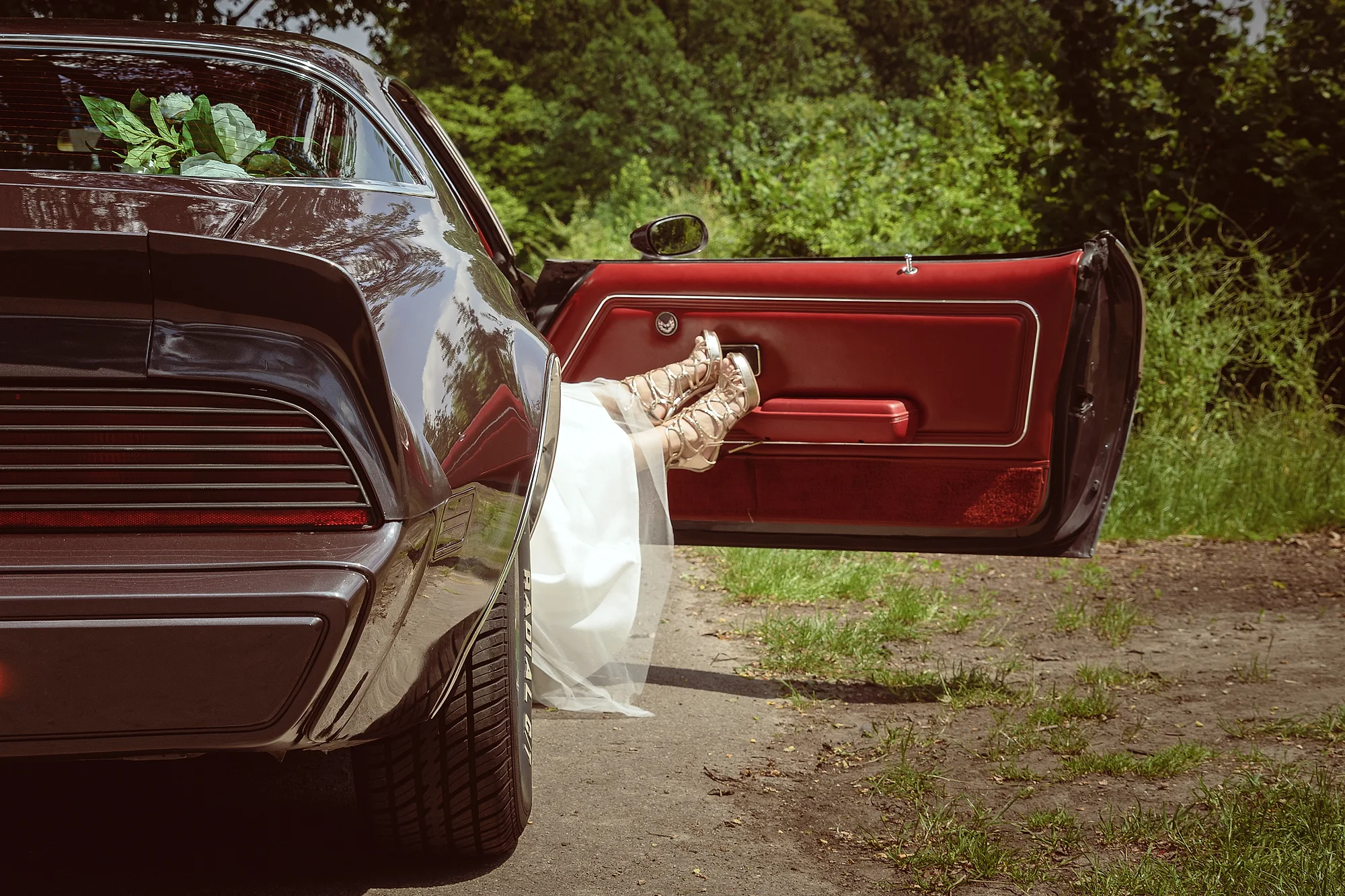 Hakken uit muscle car