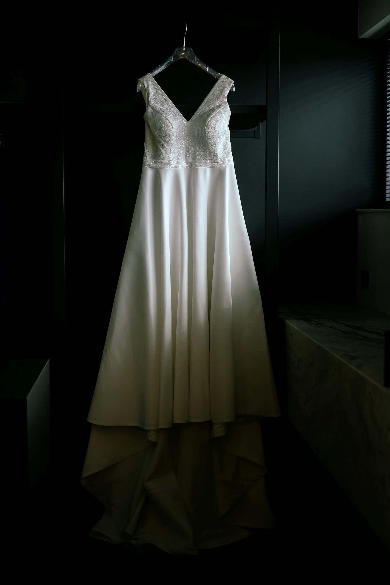 A moment from the wedding day · vertical